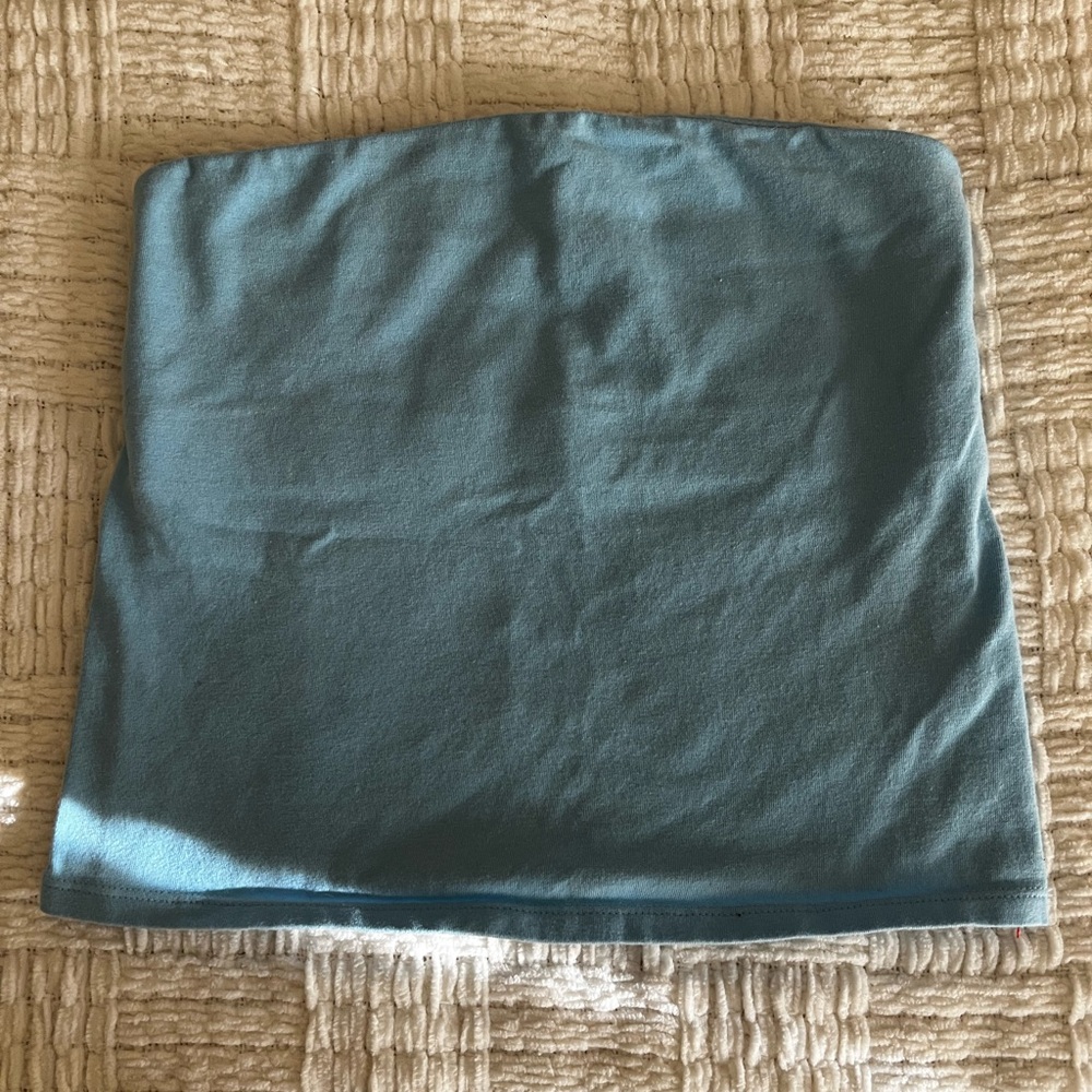 light blue tube top